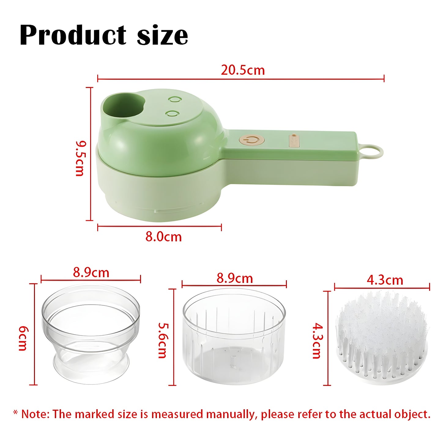 4 in 1 Multi-Functional Portable Electric Vegetable Cutter
